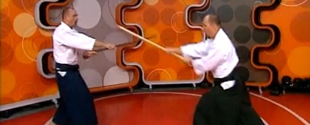Lajos Roland szenszej és Nagy Róbert szenszej Shinkendo bemutatója az RTL Klub Reggeliben 2010. június 23-ának reggelén.